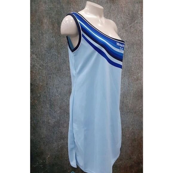 Soho Babe Hardball Classic Sports One Shoulder Dress Size Large - Picture 3 of 13
